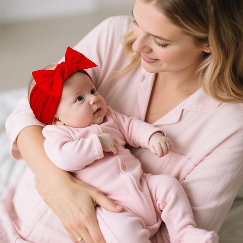 LemonSpace Handmade Baby Headband Bows for Newborn Kids Classic color Black | Baby Girls Bows Stretchy Comfortable Hair Accessories for Newborn Infant Toddler Kids,Trendy and Classic Designs in Saudi Arabia