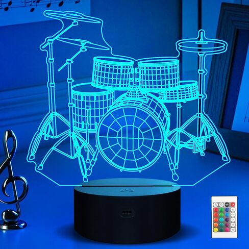 Ammonite Train Night Light, Steam Train 3D Illusion Lamp for Kids, 16 Colors Changing with Remote Control & Timer, Creative Birthday Xmas Gifts for Kids Boys Bedroom Decor in Saudi Arabia