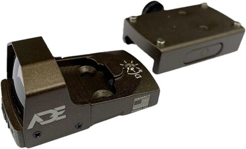 Ade Advanced Optics RD3-006B Green Dot Sight للمسدس المتوافق مع لوحة / شريحة نقطة حمراء للطبيب - FDE / TAN لون الجسم in Kuwait