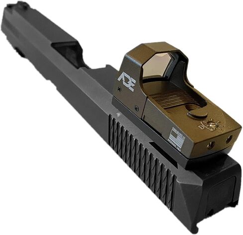 Ade Advanced Optics RD3-006B Green Dot Sight للمسدس المتوافق مع لوحة / شريحة نقطة حمراء للطبيب - FDE / TAN لون الجسم in Kuwait