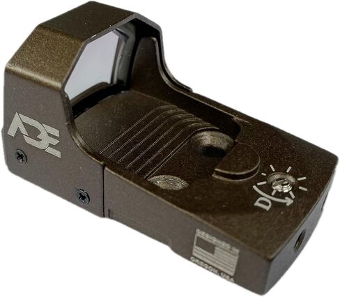 Ade Advanced Optics RD3-006B Green Dot Sight للمسدس المتوافق مع لوحة / شريحة نقطة حمراء للطبيب - FDE / TAN لون الجسم in Kuwait