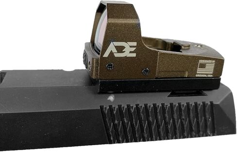 Ade Advanced Optics RD3-006B Green Dot Sight للمسدس المتوافق مع لوحة / شريحة نقطة حمراء للطبيب - FDE / TAN لون الجسم in Kuwait