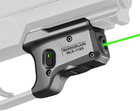 WARRIORLAND Trigger Laser يناسب Sig Sauer P320 Compact M18 & P320 بالحجم الكامل M17، أول شعاع أخضر مع مؤشر الطاقة، P320 Trigger Guard Laser مع مفتاح تشغيل/إيقاف يمكن استخدامه بكلتا اليدين، WLS-112G in Kuwait
