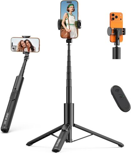 ULANZI SK26 Magnetic Phone Tripod, 44.5'' Selfie Stick for Magsafe w Remote, Portable Tripod for iPhone 17 Pro Extendable Cell Phone Stand Lightweight for Vlog Travel Recording Streaming Selfies in Kuwait