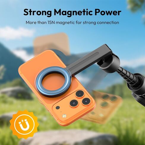 ULANZI SK26 Magnetic Phone Tripod, 44.5'' Selfie Stick for Magsafe w Remote, Portable Tripod for iPhone 17 Pro Extendable Cell Phone Stand Lightweight for Vlog Travel Recording Streaming Selfies in Kuwait