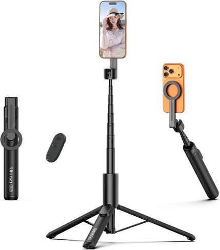 ULANZI SK26 Magnetic Phone Tripod, 44.5'' Selfie Stick for Magsafe w Remote, Portable Tripod for iPhone 17 Pro Extendable Cell Phone Stand Lightweight for Vlog Travel Recording Streaming Selfies in Kuwait