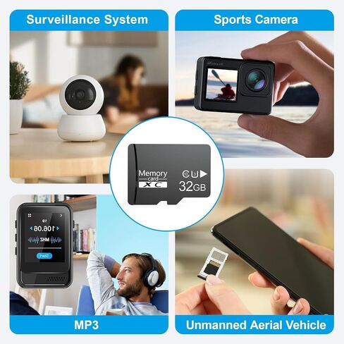 Micro SD Card 32GB SDHC V30 U3, Class 10 High Speed Memory Card for 4K Video Recording, Camera, Action Cam, Drone, Dash Cam in Saudi Arabia