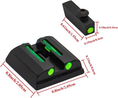 لوحة تثبيت قاعدة من الألياف الضوئية لـ Taurus G2C G3 G2 PT111 TX22 709 740 G2S PT140 مجموعة مشاهد ملحقات No-Tritium (مشاهد أمامية واحتياطية خضراء) in Kuwait