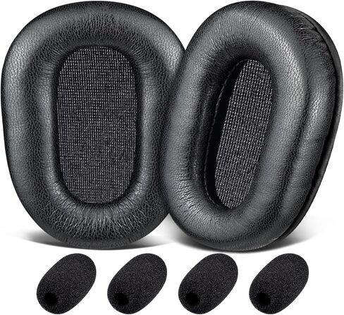 استبدال وسائد الأذن من القماش الشبكي من SOULWIT لسماعات BlueParrott B450/S450(450XT 450 XT) التي تعمل على إلغاء الضوضاء ووسائد الأذن مع رغوة عزل الضوضاء عالية الكثافة - MF أسود in Kuwait