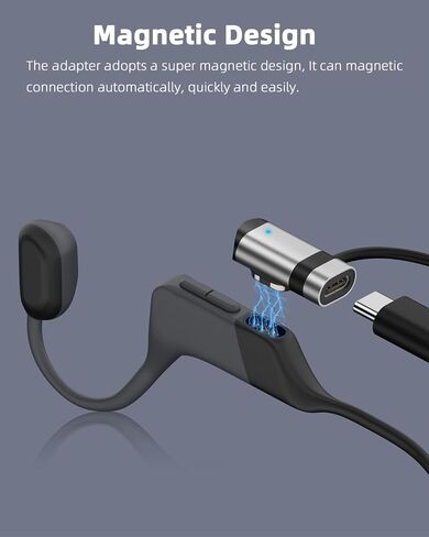 AreMe 3 Pack USB C Magnetic Charger Adapter, Type-C Charging Converter for AfterShokz Aeropex AS800, Shokz OpenRun, OpenRun Pro, OpenRun Mini, OpenComm (Silver) in Saudi Arabia