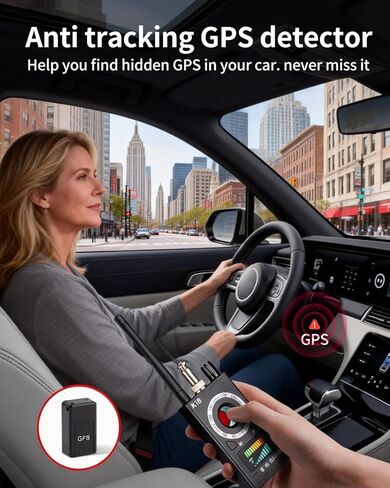 أجهزة كشف الكاميرا الخفية، أجهزة كشف الكاميرات المضادة للتجسس، أجهزة كشف تعقب GPS، أجهزة كشف الأجهزة المخفية للمركبات الترفيهية والفنادق والحمامات والمنازل والمكاتب (أسود) in Kuwait