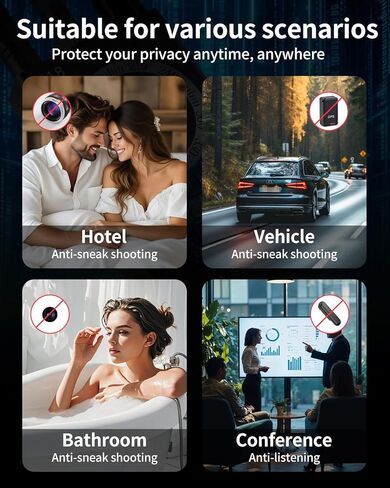 أجهزة كشف الكاميرا الخفية، أجهزة كشف الكاميرات المضادة للتجسس، أجهزة كشف تعقب GPS، أجهزة كشف الأجهزة المخفية للمركبات الترفيهية والفنادق والحمامات والمنازل والمكاتب (أسود) in Kuwait