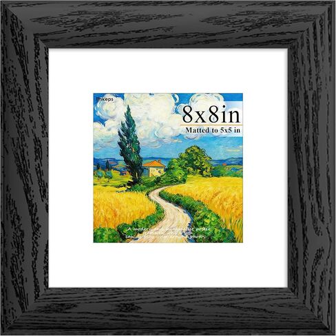 20 x 24 Picture Frame Black. 1.57 Inch Wide Wood Grain Texture, Display Pictures 16 x 20 with Mat. Horizontal or Vertical Wall 20x24 Picture Frame. in Saudi Arabia