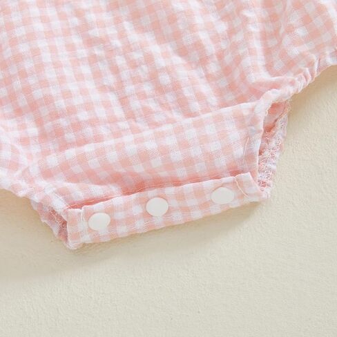 Baby Girl Valentines Day Outfit Bubble Romper Short Sleeve Newborn Toddler Heart Smocked Onesie Vintage Clothes in Saudi Arabia