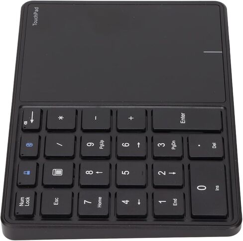 Compact 22 Keys Wireless Number Pad Touchpad Nordic(nRF51802) BT + 2.4G 500mAh Battery CableFree Entry Travelers Students (Iron Gray) in Saudi Arabia