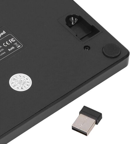 لوحة أرقام لاسلكية من Cuifati، 35 مفتاحًا 2.4G لوحة مفاتيح رقمية محمولة، لوحة مفاتيح أرقام قابلة لإعادة الشحن لأجهزة الكمبيوتر المحمول والأعمال التجارية المنزلية، نطاق 10 أمتار in Saudi Arabia