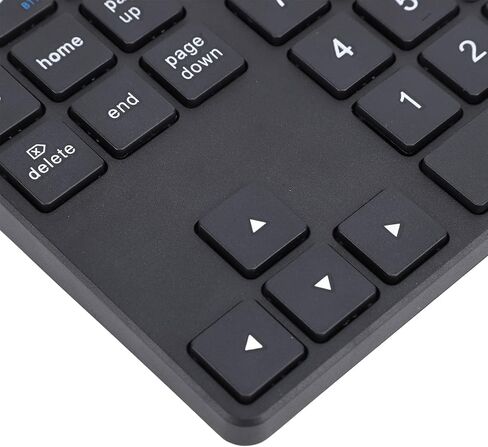 Zunate 2.4G 35 Keys Keypad USB Keypad for Laptop, Portable Wireless Number Pad, Wireless Numeric Keypad 35 Keys, Portable Keyboard Extensions with BT5.0 and BT3.0 (Black) in Kuwait
