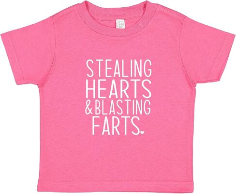 Stealing Hearts Blasting Farts Short Sleeve Unisex Tee Shirt | Family Matching |Baby, Kids & Adult Sizes in Saudi Arabia