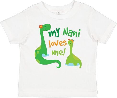 تي شيرت Inktastic My Nani Loves Me Grandson Dinosaur للأطفال الصغار in Kuwait