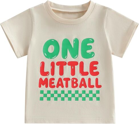 Baby Boy First Birthday Outfit 1st Birthday T-Shirt One Year Old Clothes Short Sleeve Checkered Letter Shirt Tops in Kuwait