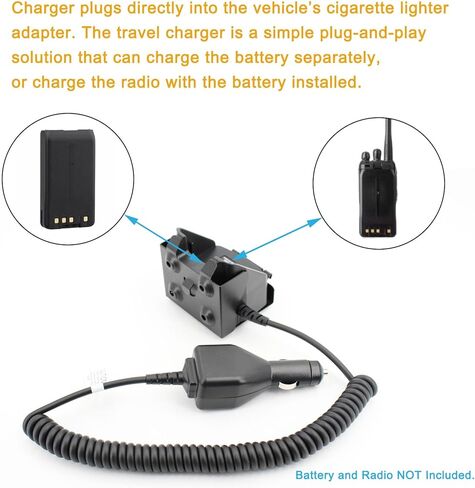 KVC-14 KSC-25 Travel Charger Fit for Radio TK-3170 TK-2170 TK-3173 TK-2173 TK-3360 TK-2360 NX-220 NX-3200 NX-3300 NX-3220 NX-3320, KNB-56N KNB-57L KNB-78L Battery Car Charger in Saudi Arabia