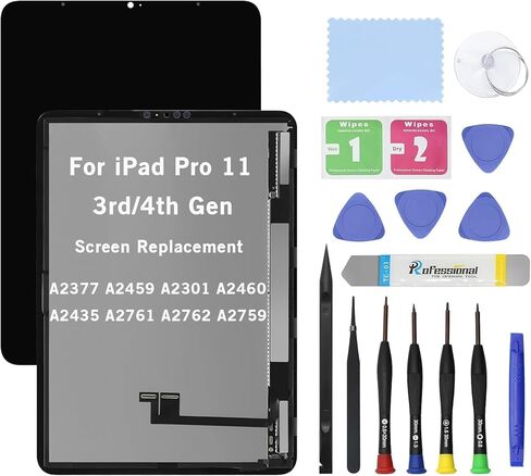 استبدال الشاشة لجهاز iPad Pro 11 الجيل الثالث A2377 A2459 A2301 A2460 2022 A2435 A2761 A2762 A2759 شاشة LCD زجاجية تعمل باللمس مع مجموعة ممتازة مع أدوات in Saudi Arabia