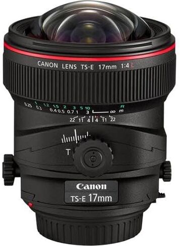 مجموعة عدسات Canon TS-E مقاس 17 مم f/4L قابلة للإمالة | برايم عريض للغاية مع التحكم في منظور الإمالة والتحول، وتصميم التركيز اليدوي | رائعة لصور الهندسة المعمارية والمناظر الطبيعية (3553B002) + بطاقة سعة 64 جيجابايت + المزيد in Kuwait