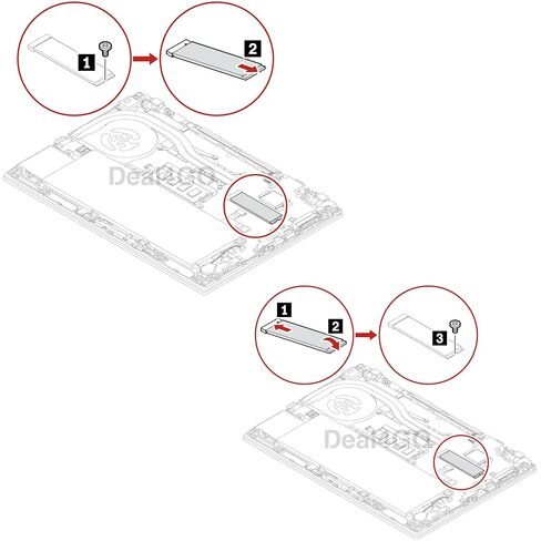 Deal4GO M.2 2280 SSD Thermal Pad Bracket 5B40Z68852 Replacement for Lenovo Thinkpad T14 P14s T14s P15v T15P Gen 3 4, T16 P16s P16v Gen 1 2 in Saudi Arabia