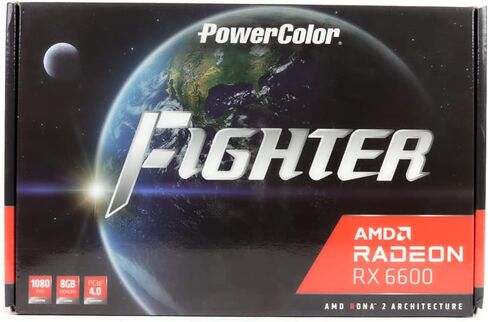 بطاقة رسومات PowerColor Fighter AMD Radeon RX 6600 مع ذاكرة GDDR6 سعة 8 جيجابايت (متجددة) in Kuwait