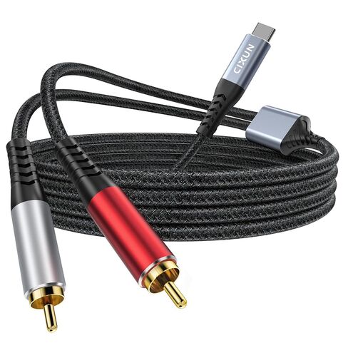كابل صوت USB C إلى ثنائي RCA ذكر، 32 بت/384 كيلو هرتز، سلك ستيريو USB من النوع C إلى RCA، محول مكبر صوت USB C لمضخم الطاقة، وحدة تحكم الخلاط (6.5 قدم) in Saudi Arabia