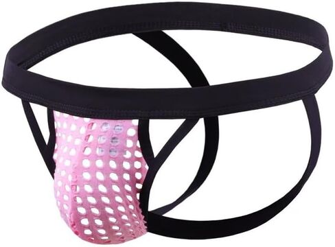 Men's Jockstrap Underwear Breathable Mesh Underwears Thongs Jock Strap Athletic Supporters in Saudi Arabia