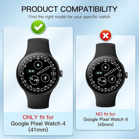 حافظة Suoman 3-Pack لـ Google Pixel Watch 4 41 مم، [مضادة للخدش] [أضف منفذ شاحن] غطاء واقي شاشة TPU ناعم وواقي شامل لساعة Pixel 4 41 مم - شفاف + شفاف + شفاف in Kuwait