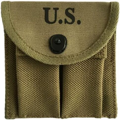 U.S. WW2 M1 Carbine Butt Magazine Pouch - WWII Buttstock Type OD Green Ammo Bag in Saudi Arabia