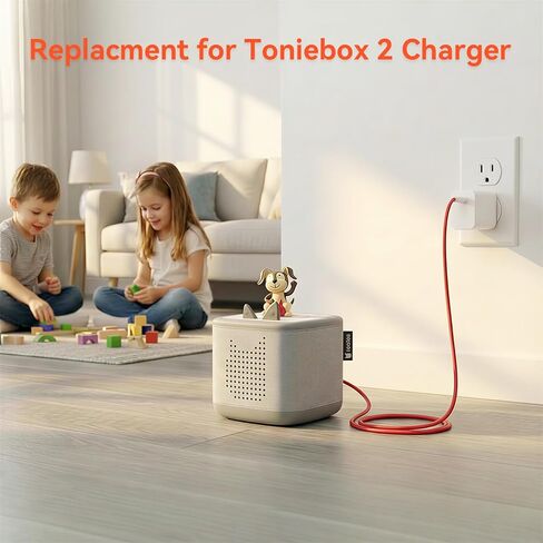 Charger for Toniebox 2,Type-C Charging Cable and Wall Adapter Block Suitable for Tonie Box 2 in Kuwait