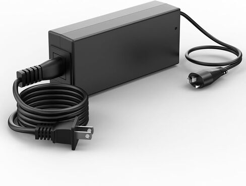 VHBW 4A Standard eBike Charger for Bosch eBike System 2 (BES2)，Replacement Power Supply with Oval Plug, Compatible with Active/Performance Line, PowerPack & PowerTube Batteries, Model BCS220 in Saudi Arabia