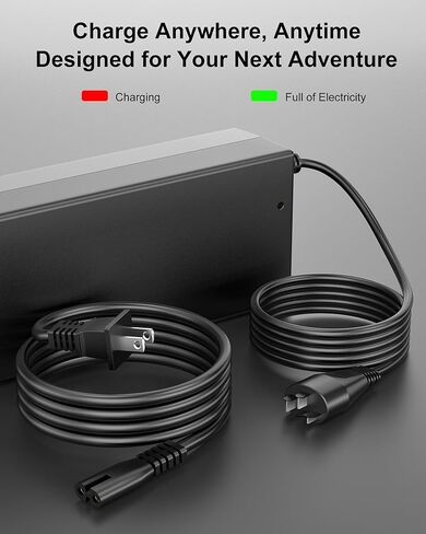 VHBW 4A Standard eBike Charger for Bosch eBike System 2 (BES2)，Replacement Power Supply with Oval Plug, Compatible with Active/Performance Line, PowerPack & PowerTube Batteries, Model BCS220 in Saudi Arabia