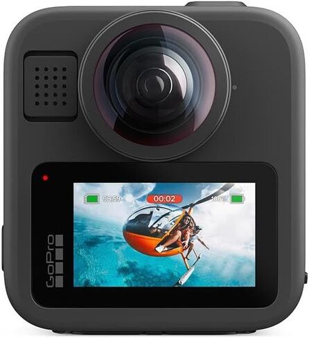 GoPro MAX2 - Waterproof 360 + Traditional Action Camera with Touch Screen, Spherical 8K Video, 29MP 360 Photos, Replaceable Lenses, HyperSmooth Stabilization, with 47 Piece Accessory Kit + 64GB in Saudi Arabia