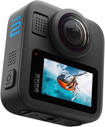 GoPro MAX2 - Waterproof 360 + Traditional Action Camera with Touch Screen, Spherical 8K Video, 29MP 360 Photos, Replaceable Lenses, HyperSmooth Stabilization, with 47 Piece Accessory Kit + 64GB in Saudi Arabia