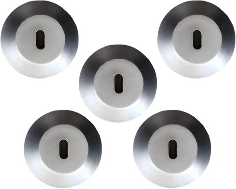 5 Pcs Zinc Alloy Laptop Lock with Security Adhesive Plate, 1.3 in Anti-Theft Clasp for Notebooks, Tablets, Silver in Kuwait