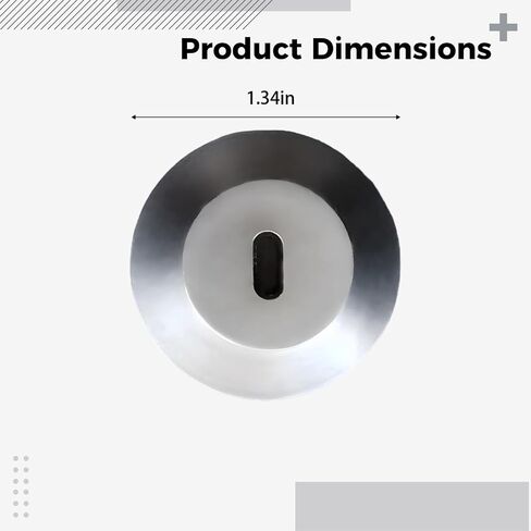 5 Pcs Zinc Alloy Laptop Lock with Security Adhesive Plate, 1.3 in Anti-Theft Clasp for Notebooks, Tablets, Silver in Kuwait