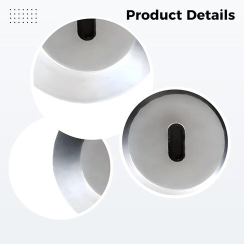 5 Pcs Zinc Alloy Laptop Lock with Security Adhesive Plate, 1.3 in Anti-Theft Clasp for Notebooks, Tablets, Silver in Kuwait