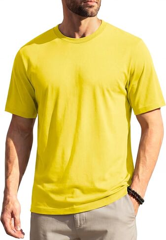 EKLENTSON Mens T-Shirts Short Sleeve Moisture Wicking Lightweight Casual Shirt Quick Dry Cooling Basic Crew Neck Top Tee in Saudi Arabia
