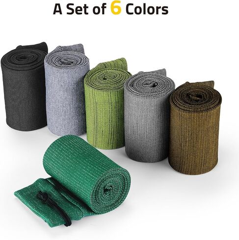 CVLIFE 6-Pack Gun Socks for Rifles & Shotguns, 54" x 4" Silicone Treated Knit Rifle Socks, Gun Sleeve Rifle Accessories for Storage Hunting and Shooting, Flexible Fit with or Without Scopes in Saudi Arabia