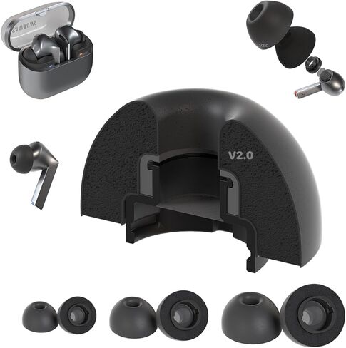 أطراف أذن بديلة لسماعات Galaxy Foams Pro 3 V2 من إسفنج الذاكرة Galaxy Buds لـ Galaxy Buds3 Pro & Buds Pro 3 - راحة أكثر وأقوى وملاءمة أفضل وعزل للضوضاء مع استبدال مدى الحياة (3 أزواج - S/M/L) in Kuwait