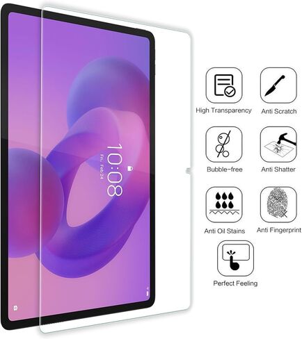 واقي شاشة WD&CD مكون من قطعتين متوافق مع Lenovo Idea Tab 11" 2025، جراب زجاجي مقسى صديق للبيئة لجهاز Idea Tab 11" / M11 【مضاد للخدش 】 【مضاد للفقاعات 】 【عالية الوضوح】 in Saudi Arabia