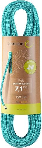EDELRID Skimmer 7.1mm Eco Dry Dynamic Climbing Rope - Icemint 60m in Saudi Arabia