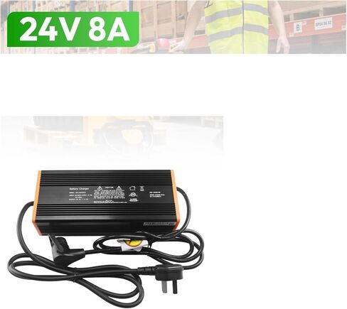 شاحن بطارية ليثيوم 24 فولت 8A متوافق مع مقبس البليت الكهربائي NOBLIFT Edge PTE15N جديد in Kuwait