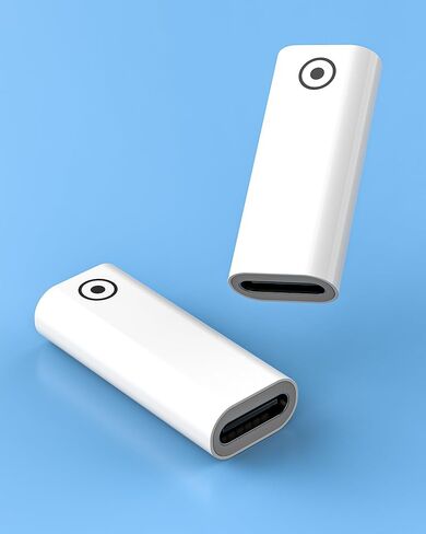 Lightning Female to USB C Female Connector for Pencil Charging Converter(2 Pack) for iPad 1st Gen Generation Adapter Type C Cable Plug Accessories Pen Charger Adaptor for Apple MFI Certified in Saudi Arabia