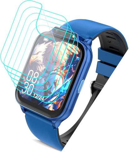 for Monowul Kids Smart Watch P70 Screen Protector 1.85" [5 Pack] HD Clear Soft PET Film [Case Friendly][Anti-Scratch][Bubble Free] Compatible for Tixpc CIRPOS Monowul Sootingot Smartwatch P70 in Saudi Arabia