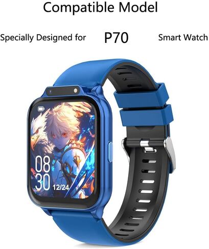 for Monowul Kids Smart Watch P70 Screen Protector 1.85" [5 Pack] HD Clear Soft PET Film [Case Friendly][Anti-Scratch][Bubble Free] Compatible for Tixpc CIRPOS Monowul Sootingot Smartwatch P70 in Saudi Arabia